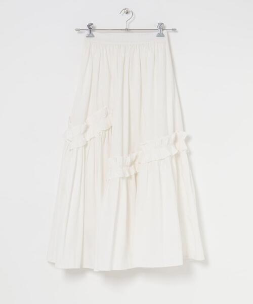 URBAN RESEARCH Sonny Label（アーバンリサーチサニーレーベル）の「フリルディテールコットンスカート（スカート・レディース・ブラック/ホワイト・FREE）」の22枚目の写真