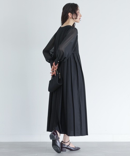 somari imagination（ソマリ イマジネーション）の「『バックプリーツワンピース』（ワンピース・レディース・ブラック・2/1）」の4枚目の写真