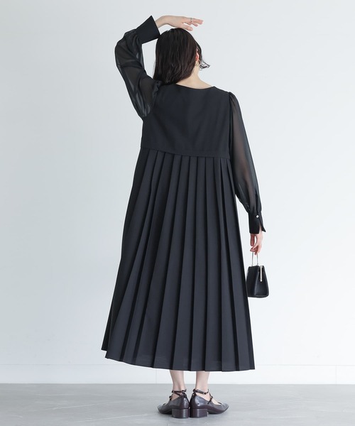 somari imagination（ソマリ イマジネーション）の「『バックプリーツワンピース』（ワンピース・レディース・ブラック・2/1）」の7枚目の写真
