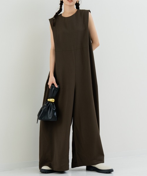 refinedworks（リファインドワークス）の「【refinedworks】着こなし自在な オールインワン！（サロペット/オーバーオール・レディース・ブラック/ブラウン・FREE）」の15枚目の写真