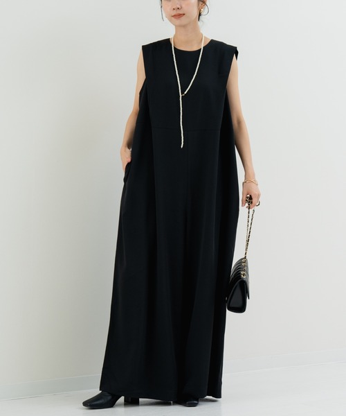 refinedworks（リファインドワークス）の「【refinedworks】着こなし自在な オールインワン！（サロペット/オーバーオール・レディース・ブラック/ブラウン・FREE）」の4枚目の写真