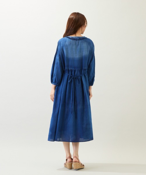 Rose Tiara(ローズティアラ)の「【手洗いOK】デニムワンピース(ワンピース・レディース・ネイビー・38)」の11枚目の写真