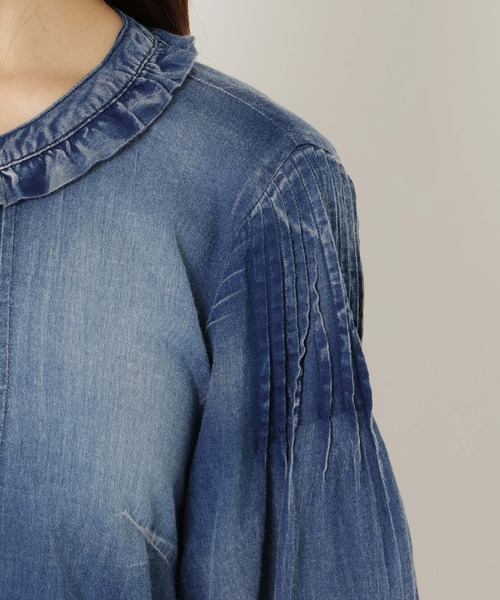 Rose Tiara(ローズティアラ)の「【手洗いOK】デニムワンピース(ワンピース・レディース・ネイビー・38)」の16枚目の写真