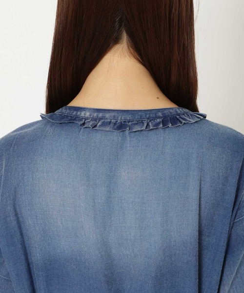 Rose Tiara(ローズティアラ)の「【手洗いOK】デニムワンピース(ワンピース・レディース・ネイビー・38)」の20枚目の写真