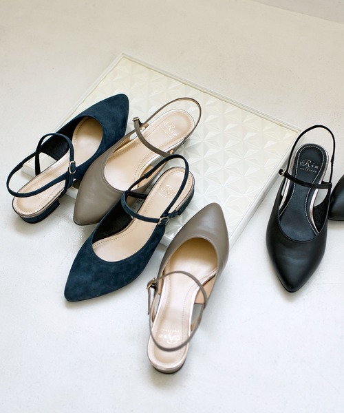 Riz raffinee（リズラフィーネ）の「バックストラップパンプス（パンプス・レディース・ブラック/グレー/エメラルド・22.5cm/23cm/23.5cm/24cm/24.5cm）」の6枚目の写真