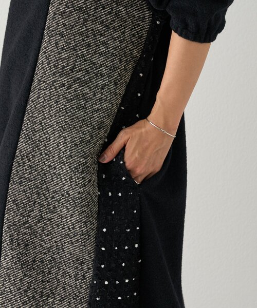 前後パッチワークミディワンピース（ワンピース）｜BEARDSLEY