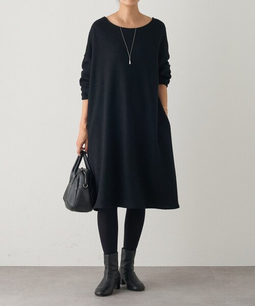 前後パッチワークミディワンピース 前後パッチワークミディワンピース（ワンピース）｜BEARDSLEY