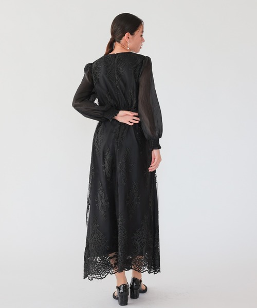 haremode(ハレモード)の「クラシカルエンブロイダリードレス(ドレス・レディース・ブラック/ライトグレー/ベージュ・S/M)」の7枚目の写真