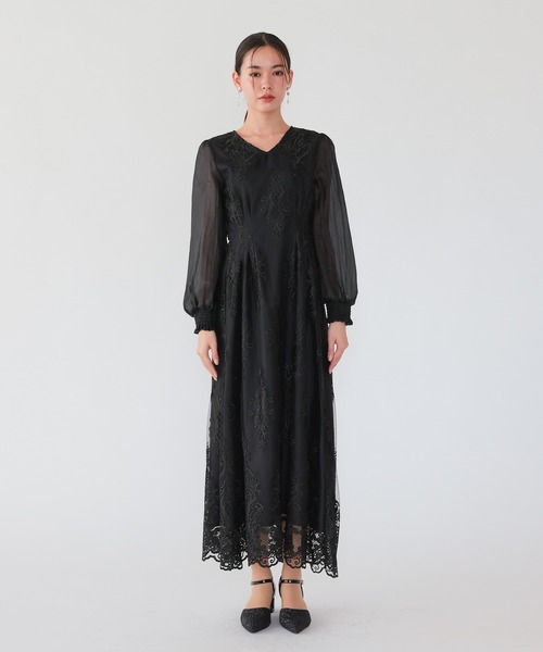 haremode(ハレモード)の「クラシカルエンブロイダリードレス(ドレス・レディース・ブラック/ライトグレー/ベージュ・S/M)」の17枚目の写真