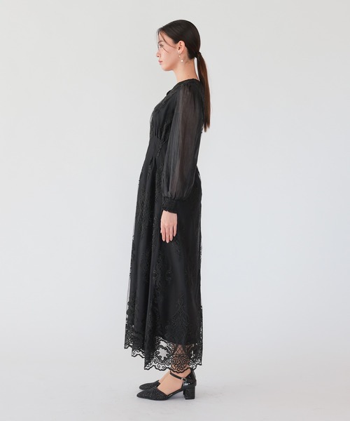 haremode(ハレモード)の「クラシカルエンブロイダリードレス(ドレス・レディース・ブラック/ライトグレー/ベージュ・S/M)」の18枚目の写真