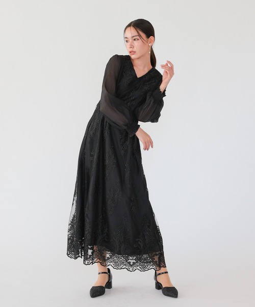 haremode(ハレモード)の「クラシカルエンブロイダリードレス(ドレス・レディース・ブラック/ライトグレー/ベージュ・S/M)」の15枚目の写真