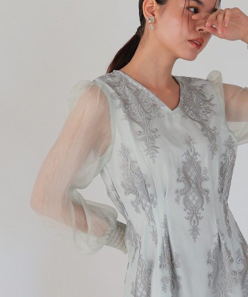 haremode(ハレモード)の「クラシカルエンブロイダリードレス(ドレス・レディース・ブラック/ライトグレー/ベージュ・S/M)」の22枚目の写真