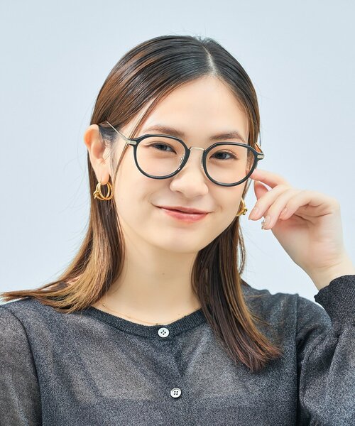 UNITED ARROWS（ユナイテッドアローズ）の「Zoff｜UNITED ARROWS｜ボストン型 メガネ [Casual] 伊達メガネ 度付き[レンズ交換券付き]ユニセックス  ユナイテッドアローズ（メガネ・レディース・ブラック/ブラウン/ブラウン系8・FREE）」の2枚目の写真