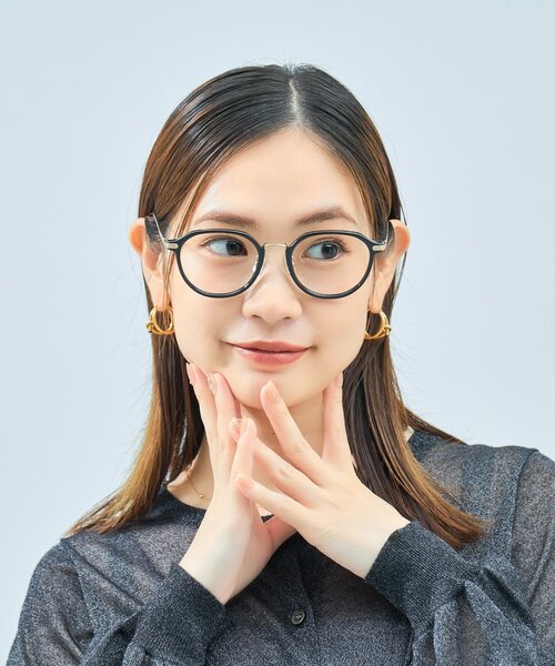 UNITED ARROWS（ユナイテッドアローズ）の「Zoff｜UNITED ARROWS｜ボストン型 メガネ [Casual] 伊達メガネ 度付き[レンズ交換券付き]ユニセックス  ユナイテッドアローズ（メガネ・レディース・ブラック/ブラウン/ブラウン系8・FREE）」の9枚目の写真