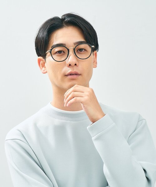 UNITED ARROWS（ユナイテッドアローズ）の「Zoff｜UNITED ARROWS｜ボストン型 メガネ [Casual] 伊達メガネ 度付き[レンズ交換券付き]ユニセックス  ユナイテッドアローズ（メガネ・レディース・ブラック/ブラウン/ブラウン系8・FREE）」の15枚目の写真