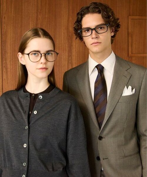 UNITED ARROWS（ユナイテッドアローズ）の「Zoff｜UNITED ARROWS｜ボストン型 メガネ [Casual] 伊達メガネ 度付き[レンズ交換券付き]ユニセックス  ユナイテッドアローズ（メガネ・レディース・ブラック/ブラウン/ブラウン系8・FREE）」の4枚目の写真