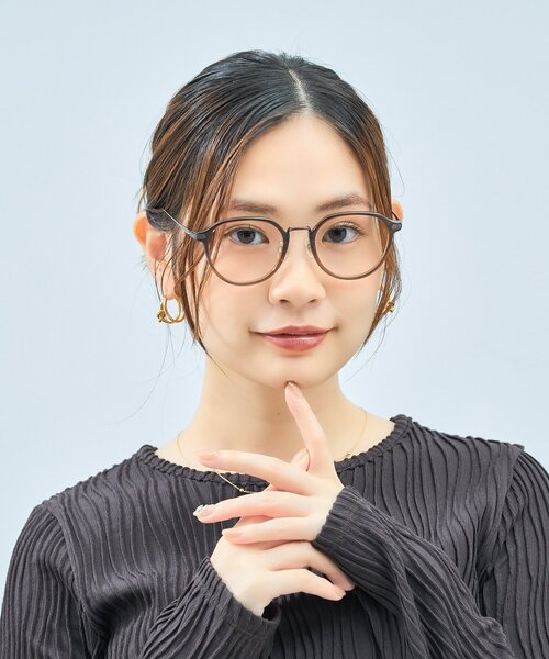 UNITED ARROWS（ユナイテッドアローズ）の「Zoff｜UNITED ARROWS｜ボストン型 メガネ [Casual] 伊達メガネ 度付き[レンズ交換券付き]ユニセックス  ユナイテッドアローズ（メガネ・レディース・ブラック/ブラウン/ブラウン系8・FREE）」の10枚目の写真