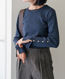 新品タグ付　スピック&スパン　ブルー　セーター　ウール100% Spick & Span｜スピックアンドスパンのニット/セーター（ブルー