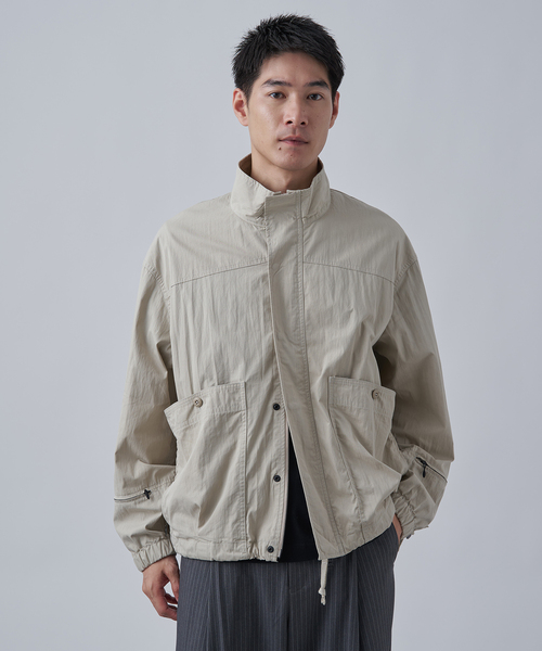 B.C STOCK(ベーセーストック)の「ミリタリーハイカージャケット(ミリタリージャケット・メンズ・ブラック/カーキ/ベージュ・FREE)」の1枚目の写真