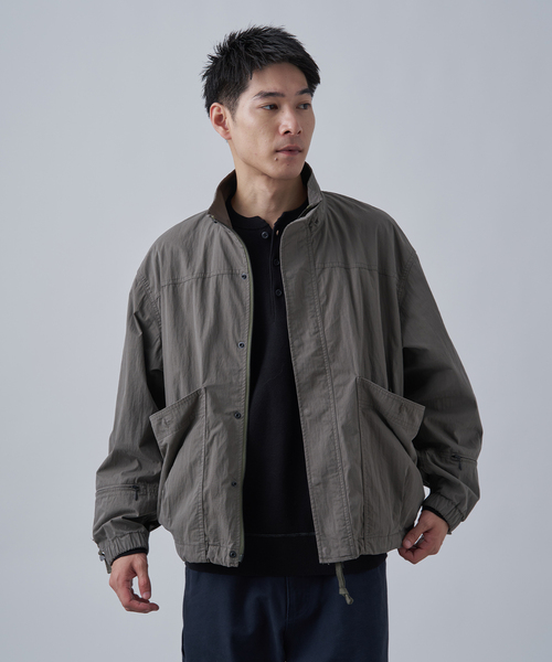 B.C STOCK(ベーセーストック)の「ミリタリーハイカージャケット(ミリタリージャケット・メンズ・ブラック/カーキ/ベージュ・FREE)」の3枚目の写真