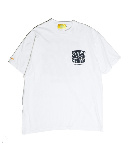SALT&MUGS(ソルトアンドマグス)の「Psyche Logo 25 Tee(Tシャツ/カットソー・メンズ・ブラック/ホワイト/オレンジ・MEDIUM/LARGE/X-LARGE)」の1枚目の写真