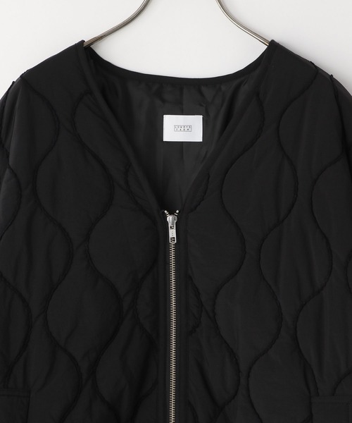 LOWRYS FARM（ローリーズファーム）の「キルティングミドルブルゾン　579778（ブルゾン・レディース・アイボリー/ブラック・FREE）」の9枚目の写真