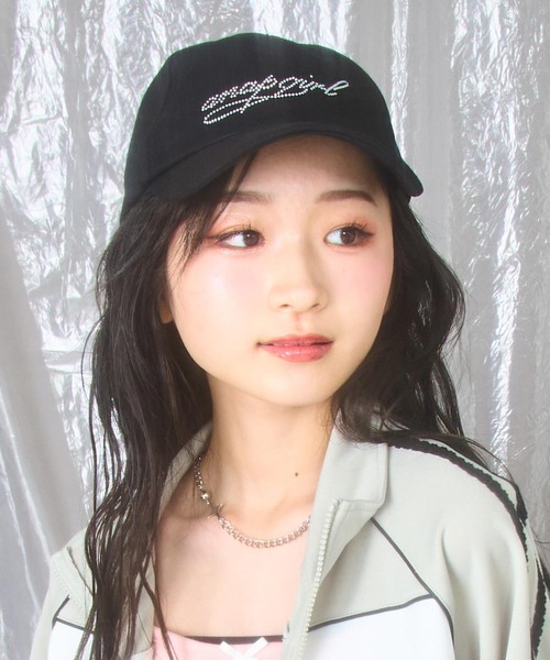 ANAP GiRL(アナップガール)の「ラインストーン ロゴ キャップ(キャップ・キッズ・ブラウン/ブラック/ライトグレー・ONE SIZE)」の11枚目の写真