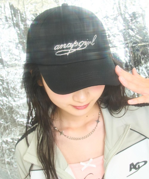 ANAP GiRL(アナップガール)の「ラインストーン ロゴ キャップ(キャップ・キッズ・ブラウン/ブラック/ライトグレー・ONE SIZE)」の12枚目の写真