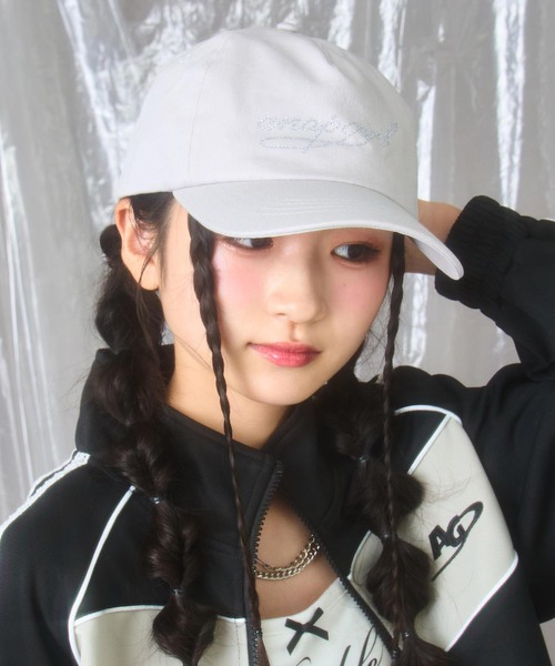 ANAP GiRL(アナップガール)の「ラインストーン ロゴ キャップ(キャップ・キッズ・ブラウン/ブラック/ライトグレー・ONE SIZE)」の13枚目の写真