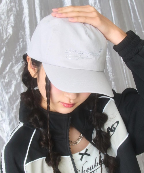 ANAP GiRL(アナップガール)の「ラインストーン ロゴ キャップ(キャップ・キッズ・ブラウン/ブラック/ライトグレー・ONE SIZE)」の14枚目の写真