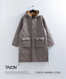 【TAION（タイオン）】〈ユニセックス〉ミリタリー フード ダウンコート