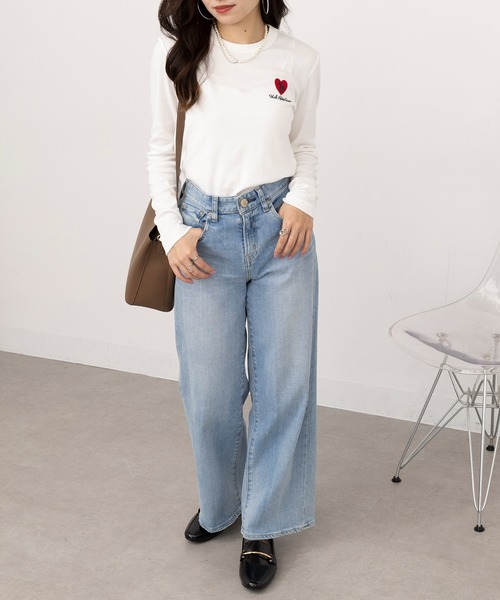 U.S. POLO ASSN.(ユーエスポロアッスン)の「【U.S. POLO ASSN.】ビューティースムースタッチ ハートロングスリーブT ロンT(Tシャツ/カットソー・レディース・ネイビー/ホワイト/ピンク/ブラック・S/M)」の11枚目の写真