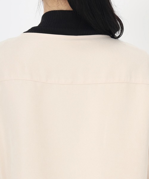 STRAWBERRY-FIELDS（ストロベリーフィールズ）の「ライトコーデュロイ_ライトコーデュロイブルゾン（シャツ/ブラウス・レディース・オフホワイト/モカ・2）」の7枚目の写真