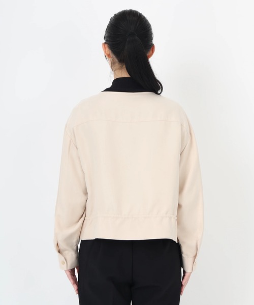 STRAWBERRY-FIELDS（ストロベリーフィールズ）の「ライトコーデュロイ_ライトコーデュロイブルゾン（シャツ/ブラウス・レディース・オフホワイト/モカ・2）」の4枚目の写真