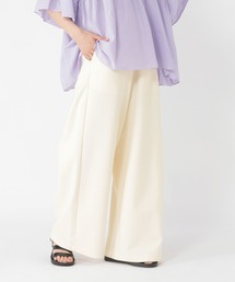 シルケットポンチワイドパンツ[プチ・トールサイズあり]