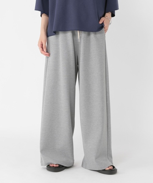 studio CLIP（スタディオクリップ）の「シルケットポンチワイドパンツ[プチ・トールサイズあり]（その他パンツ・レディース・ブラック/オフホワイト/ライトグレー/スモーク・FREE）」の10枚目の写真