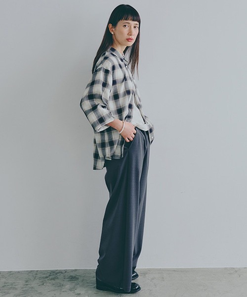 スタジオクリップ　チェック長パンツ　美品 2042349698.jpg?1725175300