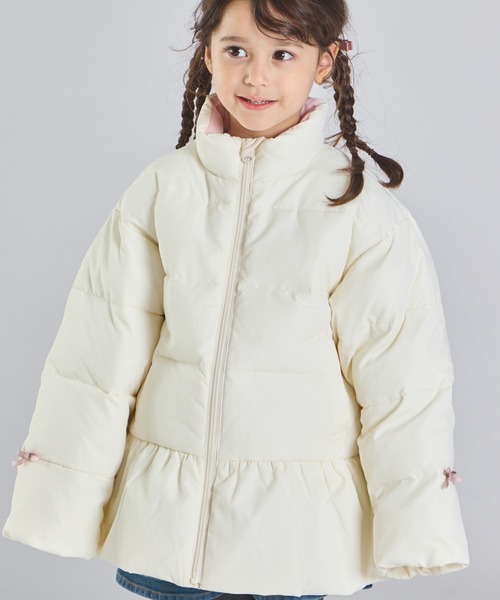 セール】【エアサーマル】ガールズ 中わた ペプラム ジャケット