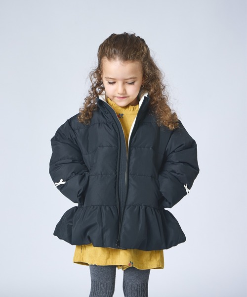 セール】【エアサーマル】ガールズ 中わた ペプラム ジャケット