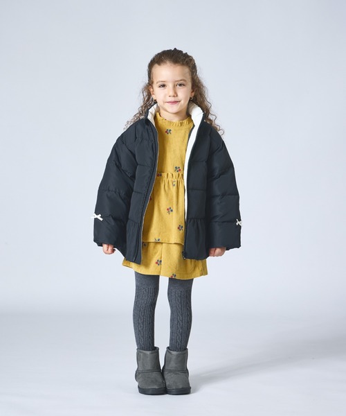 セール】【エアサーマル】ガールズ 中わた ペプラム ジャケット