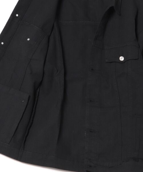 ARCHIVER（アーカイバ）の「【Bl】 ダメージデニムジャケット（デニムジャケット・メンズ・ブルー/ブラック・LARGE/MEDIUM）」の4枚目の写真