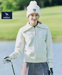 ボーダーニットパーカー（ニット/セーター）｜adabat