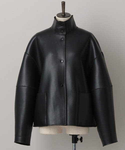 A part by（アパートバイ）の「ムートンリバーブルゾン（ブルゾン・レディース・ブラック/ライトベージュ・SMALL/MEDIUM）」の20枚目の写真