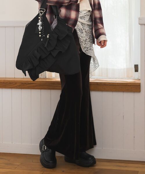RETRO GIRL（レトロガール）の「ベロアフレアPT（その他パンツ・レディース・ベージュ/ブラウン/ブラック・FREE）」の6枚目の写真