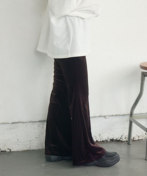 RETRO GIRL（レトロガール）の「ベロアフレアPT（その他パンツ・レディース・ベージュ/ブラウン/ブラック・FREE）」の12枚目の写真