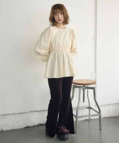 RETRO GIRL（レトロガール）の「ベロアフレアPT（その他パンツ・レディース・ベージュ/ブラウン/ブラック・FREE）」の16枚目の写真