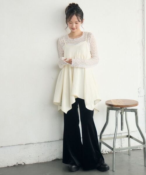 RETRO GIRL（レトロガール）の「ベロアフレアPT（その他パンツ・レディース・ベージュ/ブラウン/ブラック・FREE）」の19枚目の写真