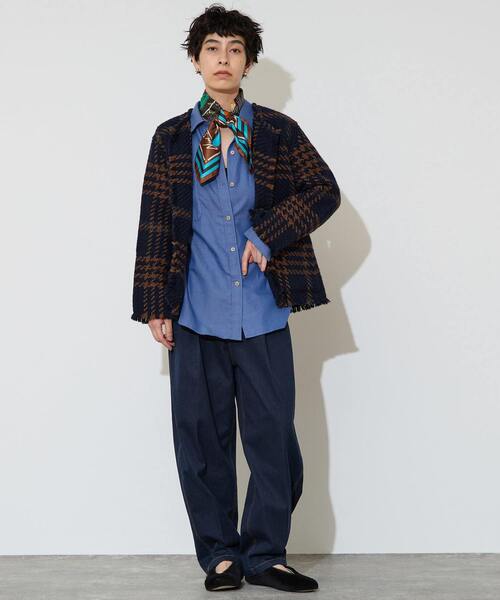 Liesse（リエス）の「《別注》【John Branigan/ジョンブラニガン】ジャケット (JB240)（その他アウター・レディース・ブラック/ネイビー・FREE）」の3枚目の写真