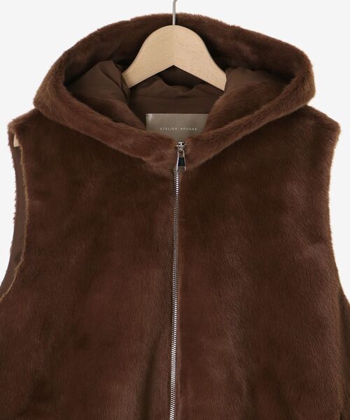 le.coeur blanc（ルクールブラン）の「ファーフードベスト（その他