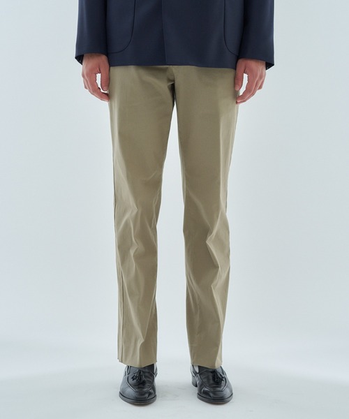 ESTNATION（エストネーション）の「ESTNATION / コットンツイル トラウザーズ（スラックス・メンズ・オリーブ/ホワイト・48/50/46）」の3枚目の写真